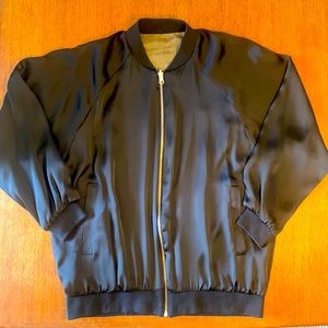 Zara Reversible Satin Effect Bomber Jacket